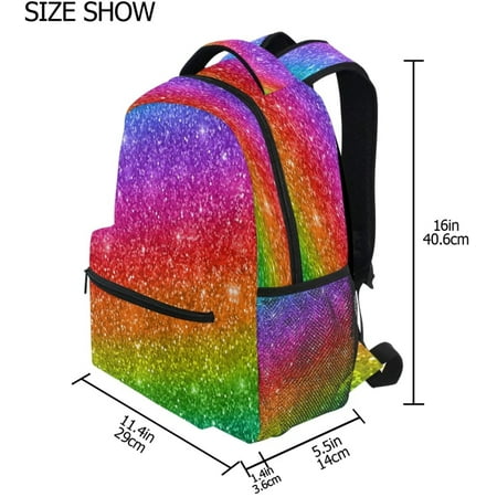 Holds 14-inch Laptop Backpacks College School Book Bag Travel Hiking Camping Daypack for boy for Girl 10.5x5.5x15 Gradient Art Holds 14-inch Laptop Backpacks College School Book Bag Travel Hiking Camping Daypack for boy for Girl 10.5x5.5x15 Gradient Art
